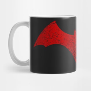 Distressed Batwoman Logo -  Red Bat Symbol - Kate Kane Mug